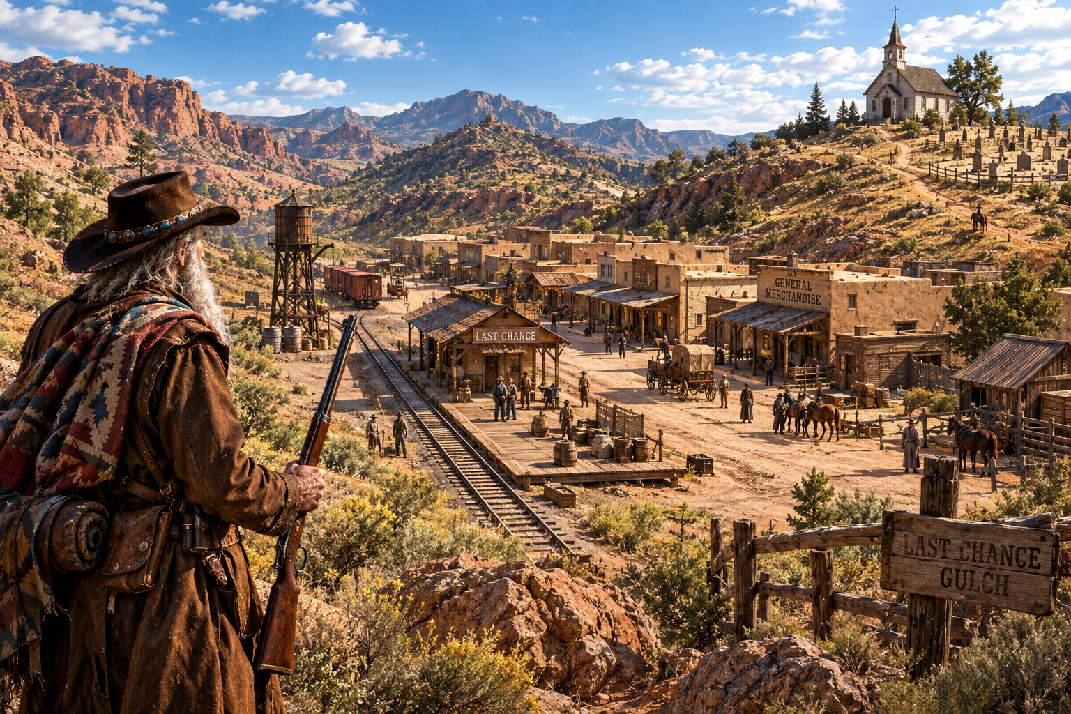 Last Chance Gulch from the overlook