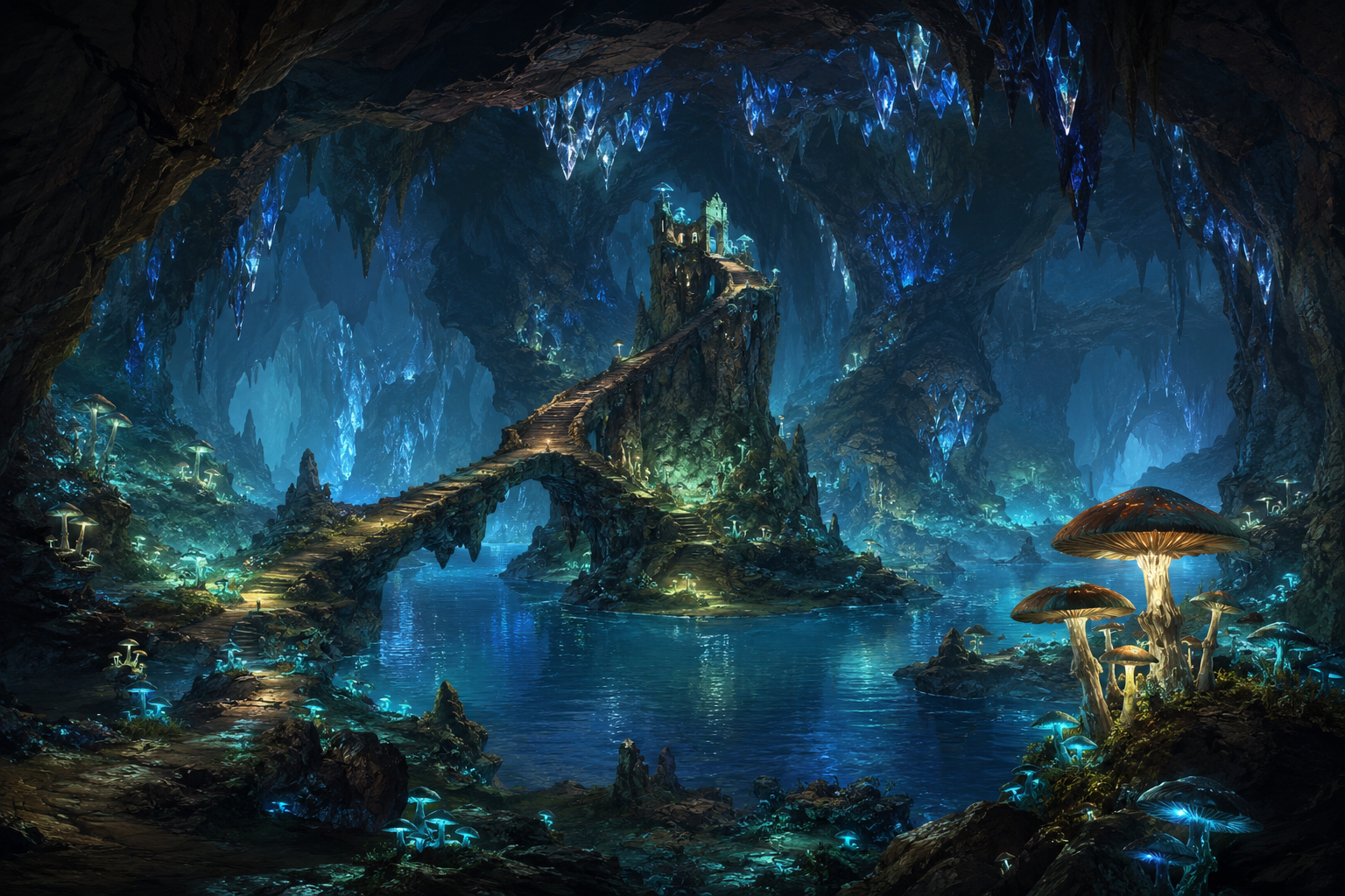 The Whispering Depths, a cave for dungeon crawling